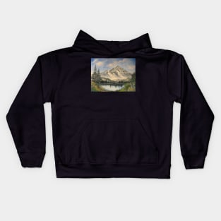 Mountains in the Spring Kids Hoodie